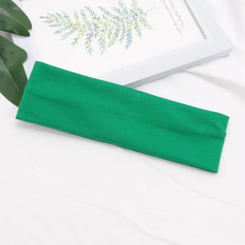 Elastic Cotton Fashion Headband – Unisex Stretch Hair Band for Yoga, Running, Fitness & Makeup Hair Accessories