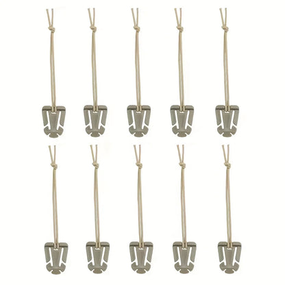 10PCS MOLLE Carabiner Clips - Outdoor Backpack Buckle Hooks EDC Tactical Bag Accessories for Camping Hiking Gear