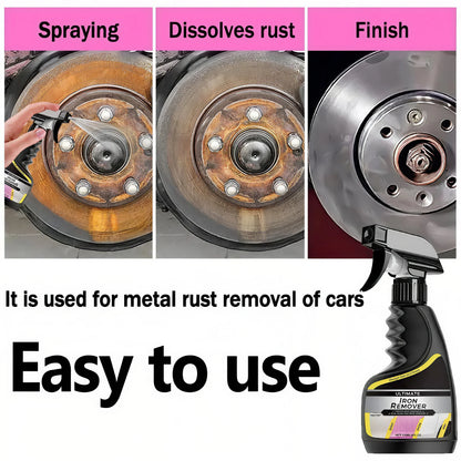 Car Rust Remover Spray – Quick Cleaner for Wheels, Exhaust Pipes & Metal Surfaces, Rust & Iron Powder Removal