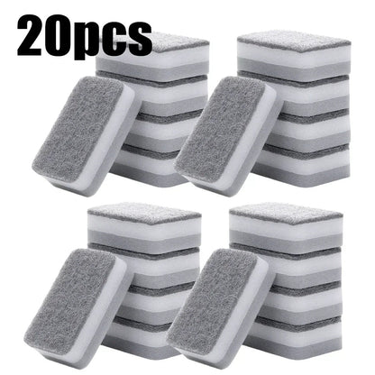 Magic 3-Layer Cleaning Sponges - Reusable Kitchen Scrubbing Pads for Pots, Pans & Dishwashing