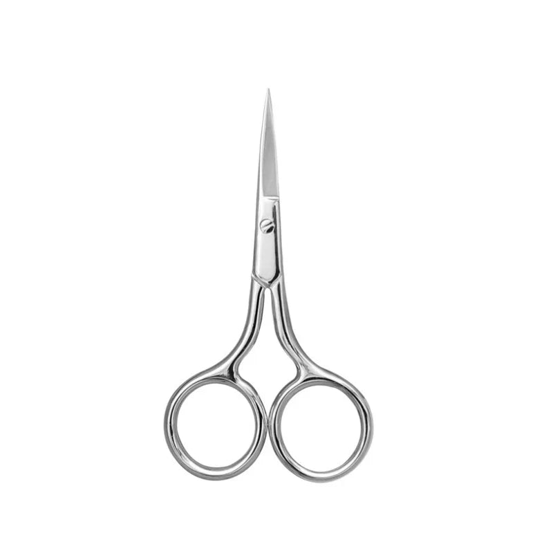 Stainless Steel Makeup Scissors - 9CM Compact Eyebrow Nose Hair & Nail Grooming Tool