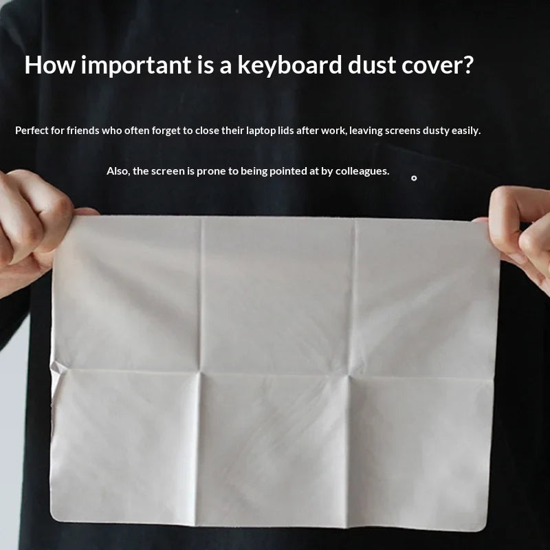 Microfiber Keyboard Dust Cover - Ultra Thin Waterproof Protector for MacBook Pro Air 15-16 Inch