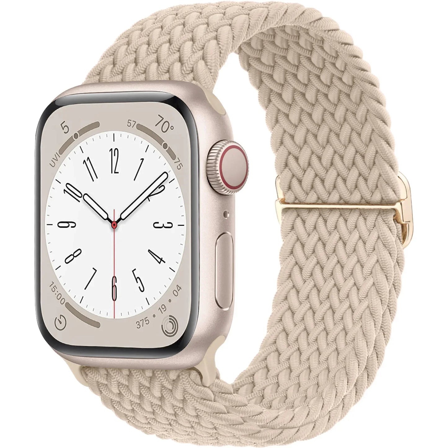 Braided Solo Loop Apple Watch Band – Stretch Nylon Bracelet Strap for Series SE, 6–11 & Ultra 2 (40mm–49mm) Adjustable Correa