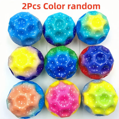 2pcs High Bounce Anti-Gravity Rubber Balls – Soft Outdoor Sport & Stress Relief Toy