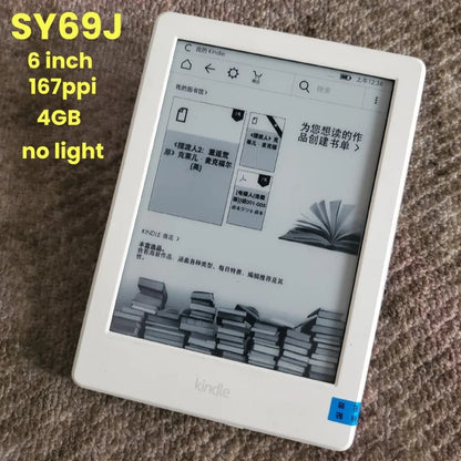 Original Kindle 6/8 Used eBook Reader, 6-Inch E-Ink Touchscreen WiFi eReader, No Light, Better Than Kobo