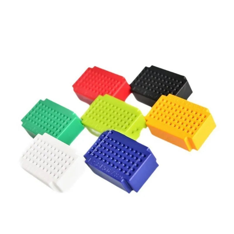 7pcs ZY-25/55 Mini Breadboard Set - Solderless PCB Prototype Test Boards for Electronics Projects