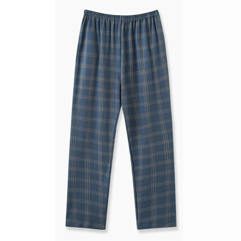 Men’s Plaid Pajama Pants - Soft Breathable Casual Lounge Trousers for Sleepwear & Nightwear