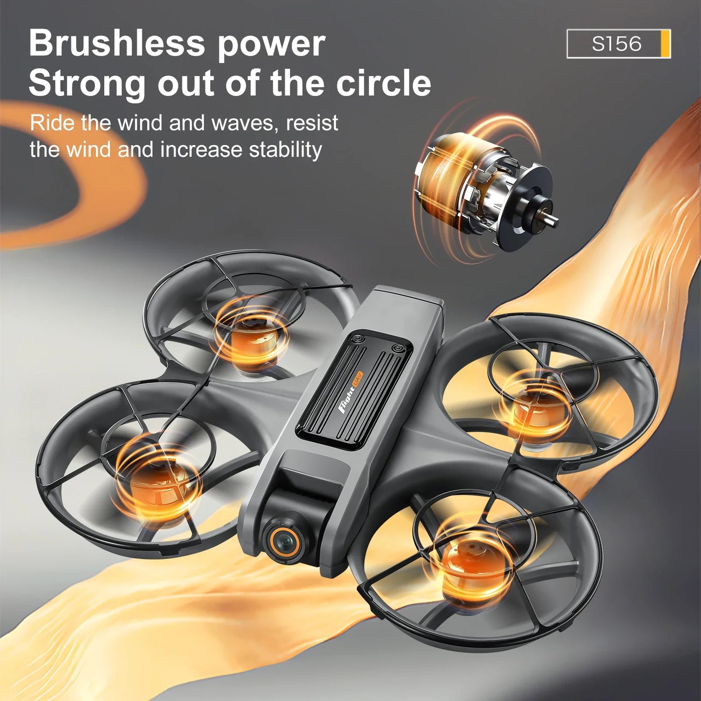S156 GPS Foldable Drone – 8K Dual Camera, 5G WiFi, 360° Obstacle Avoidance, Brushless Motor FPV Quadcopter Toy