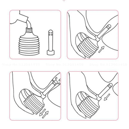 180ML Anal Cleansing Enema Bottle - Adult Intimate Care Tool for Personal Hygiene & Body Preparation