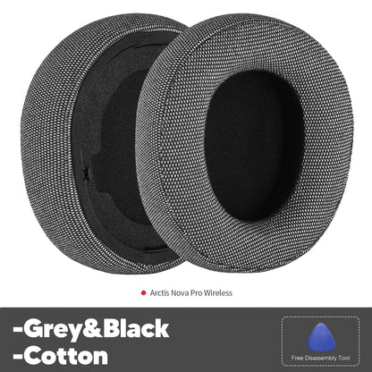 Replacement Ear Pads for SteelSeries Arctis Nova Pro Wireless – Soft Earmuff Cushions Headphone Accessories for Comfort & Noise Isolation