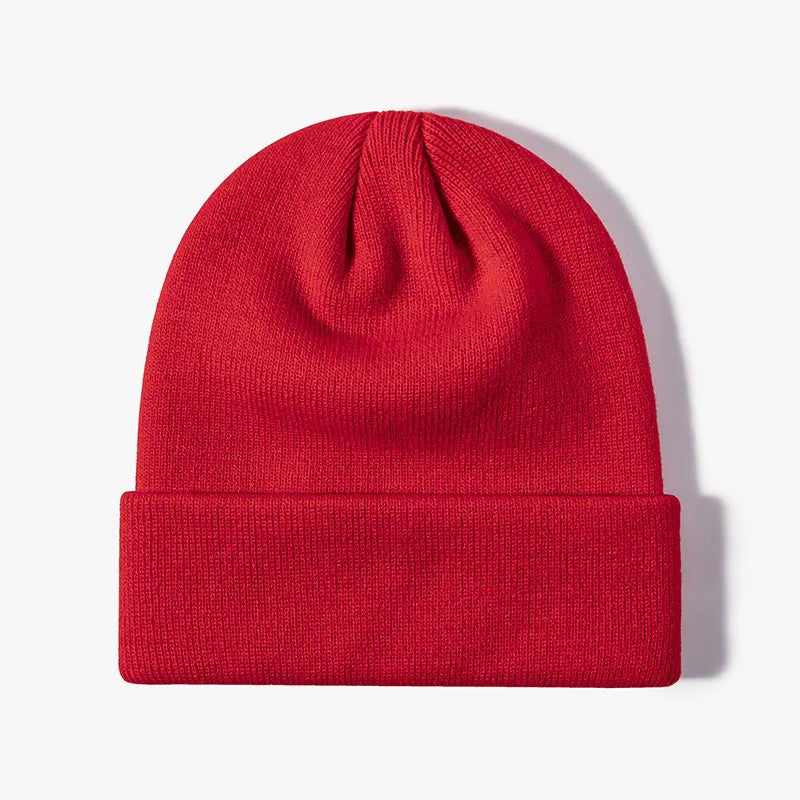 Winter Knit Beanie Hat - Warm Stretch Skull Cap for Boys Girls Adults in Black White Blue Pink & More Colors