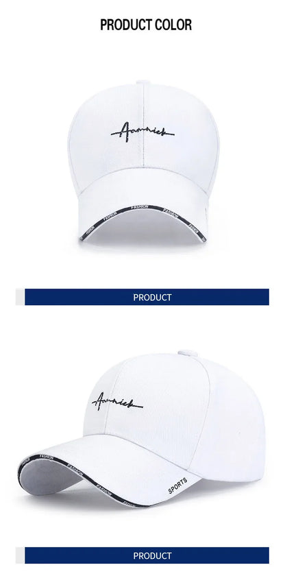 Women's Korean Letter Embroidery Baseball Cap – Breathable Sports Sun Hat