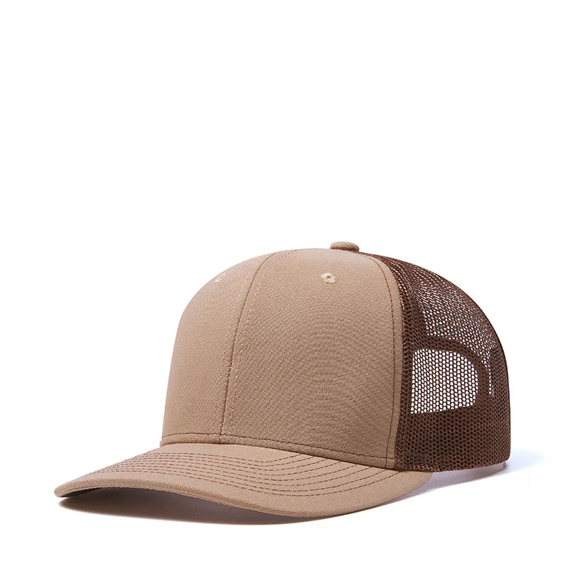 Custom Logo Snapback Hat - Embroidered Mesh Sports Cap for Men & Women, Adjustable Baseball Cap