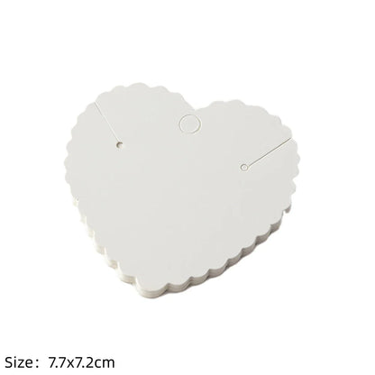 50pcs Earring Display Cards — Cardboard Jewelry Holder for DIY, Small Business, Organizer & Packaging Supplies