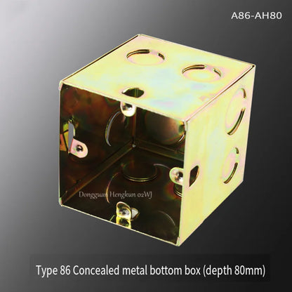 86 Panel Power Box Module - D Type 1/2/3/4 Hole Brushed Matte Blank Plate for XLR HDMI USB BNC VGA RJ45 Connections