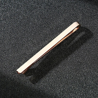 Men’s Fashion Tie Clip Pin - Metal Necktie Bar for Business, Wedding & Party Suit Accessories Gift