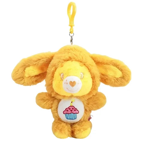 Care Bears Plush Keychain - 17cm Rabbit Ear Hood Furry Cartoon Bag Charm