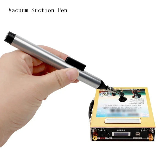 Vacuum Suction Pen Kit - IC SMD Pickup Tool with 3 Suction Cups for Electronics Repair and Desoldering