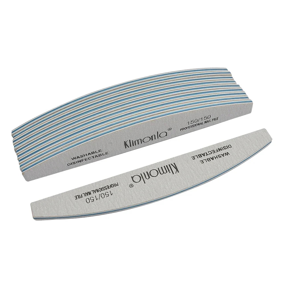 5/10PCS Professional Nail File Set - 100/180 Grit EVA Thickened Sandpaper Manicure Tools for Salon & Home Use