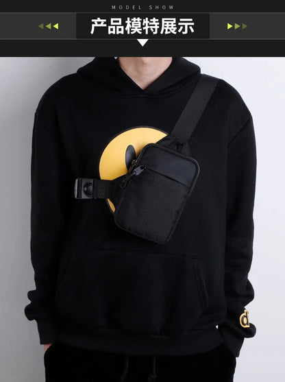 Trendy Large Capacity Chest Bag for Men and Women - Casual Crossbody Bag for Leisure, Fitness, and Sports
