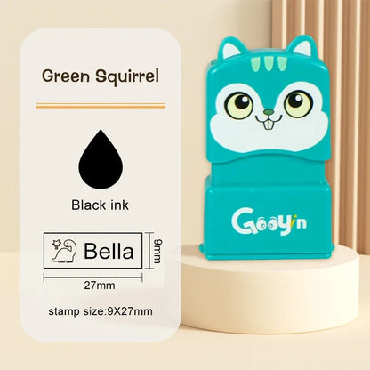 Custom Name Stamp for Kids - Waterproof Washable Personal Label Stamp for Clothes, Socks, School Items & Daily Essentials