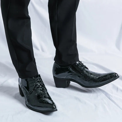 Men’s Gold Chelsea Dress Shoes - Pointed Toe Trendy Formal Party Shoes Size 38-46