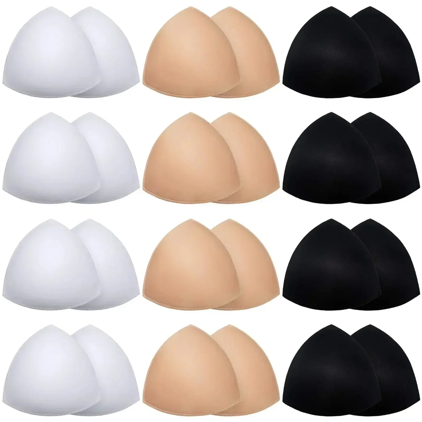 Triangle Push Up Bra Pads for Women – Invisible Bikini & Swimsuit Breast Enhancer Inserts (2–20 Pack)