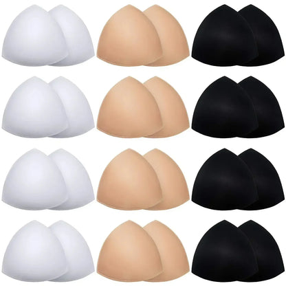Triangle Push Up Bra Pads for Women – Invisible Bikini & Swimsuit Breast Enhancer Inserts (2–20 Pack)