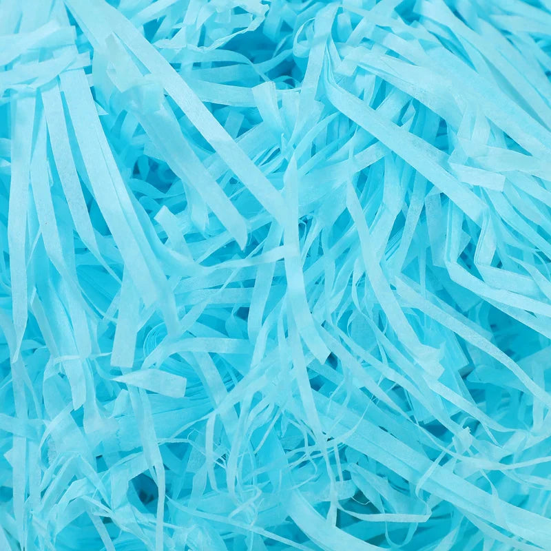 100g Colorful Crinkle Raffia Paper Filler – Shredded Lafite Grass for DIY Wedding, Party, Gift Box & Candy Packaging