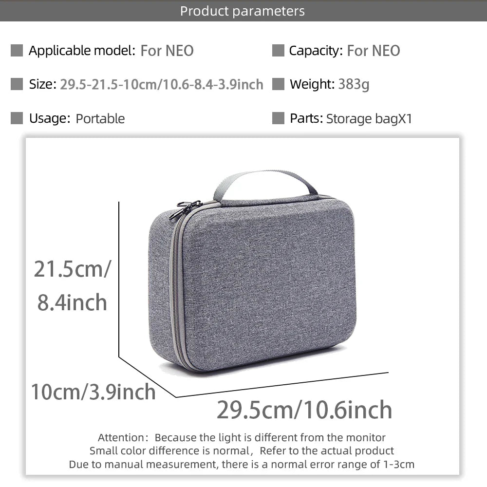 DJI NEO Portable Storage Bag — Shoulder & Handheld Travel Carrying Case for DJI NEO Drone Accessories