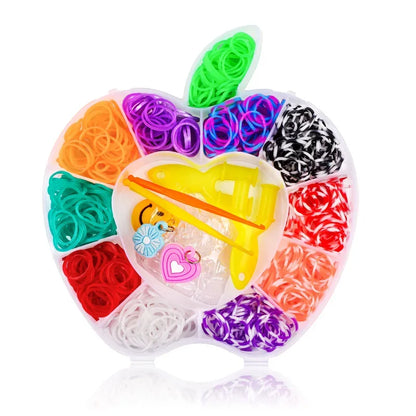 Creative Rainbow Loom Bands Set – Colorful DIY Rubber Bracelet Making Kit for Girls’ Crafts and Birthday Gifts