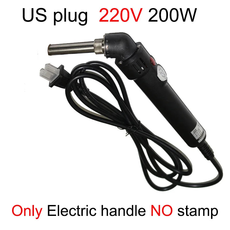 Handheld Copper Hot Stamping Machine – Electric Branding Iron for Wood, Leather & Cake DIY Crafts
