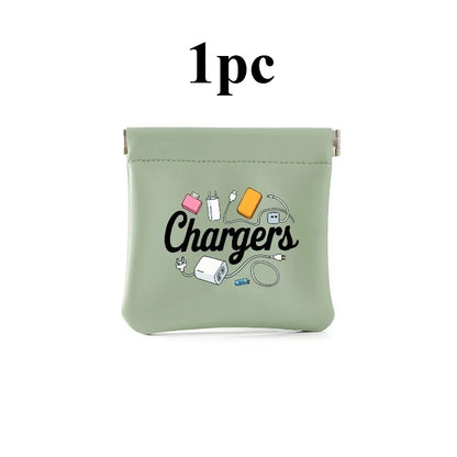 Charger and Cable Organizer Pouch - Durable Travel Storage Bag for Data Cables, USB Drives, Power Banks, and Phones