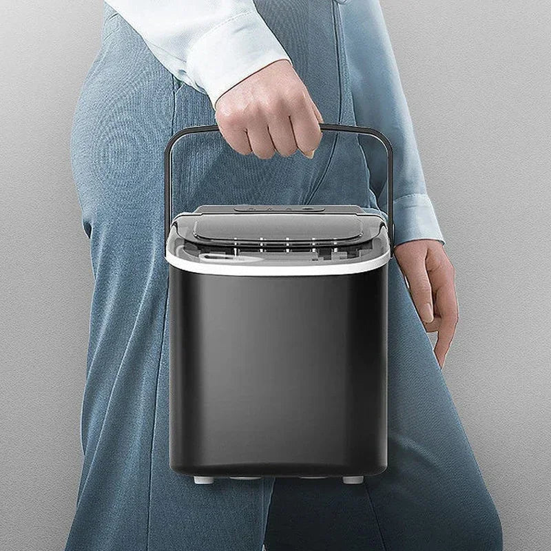 110V/220V Electric Ice Maker – Portable Automatic Bullet & Round Ice Cube Machine, Professional Use