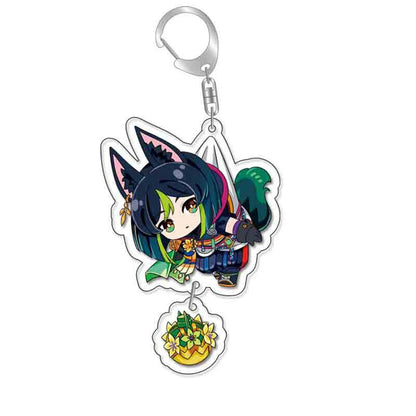 Anime Game Keychain – Atataki Itto, Kunikuzushi, Xiao, Tartaglia & Kazuha Cat Series Cosplay Key Chain