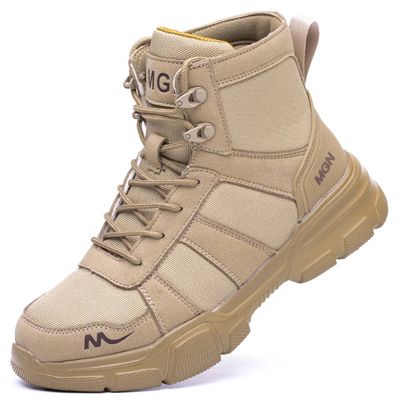 Indestructible Work Boots – Steel Toe Safety Shoes for Men & Women, Puncture-Proof, Non-Slip Sneakers for Work