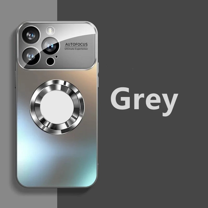 Luxury Titanium Matte Magnetic iPhone Case - MagSafe Compatible Wireless Charging Cover