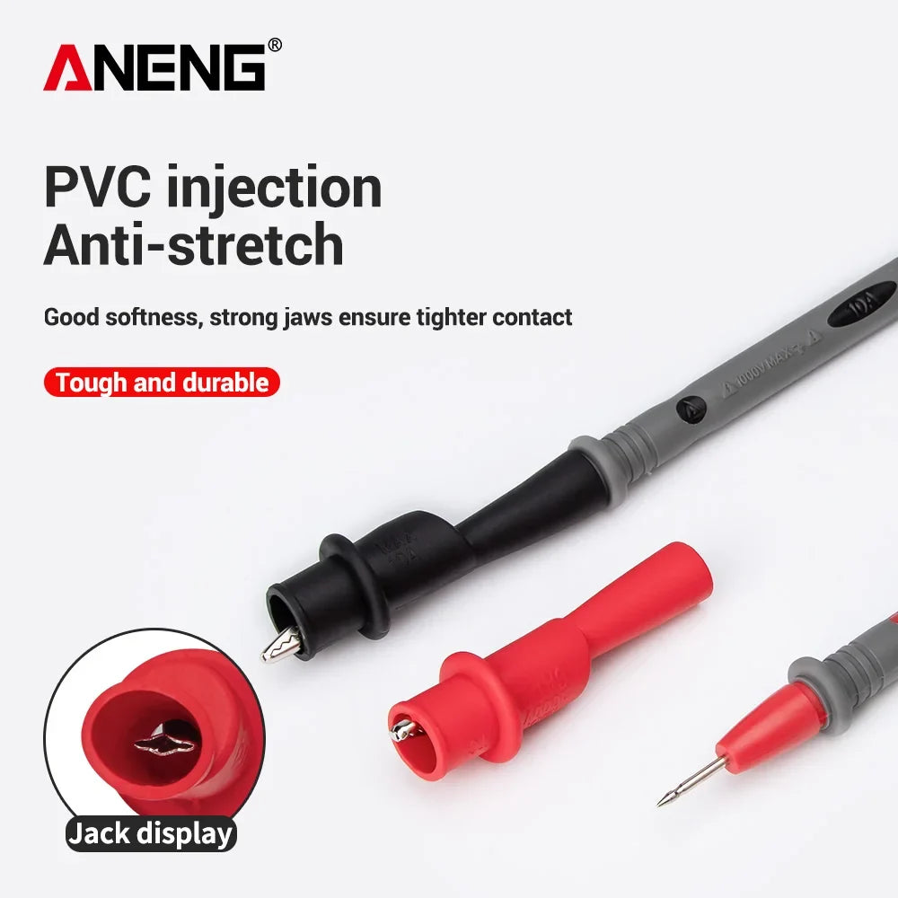 ANENG Alligator Test Clips - Crocodile Clamp Probes for Multimeter Electrical Testing and Measurement
