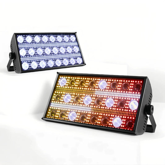 300W RGBW LED Stage Light - DMX512 Strobe Wash & Beam DJ Party Lighting with Sound Control