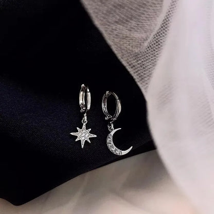 PANJBJ925 Sterling Silver Hoop Earrings - Frosted Geometric Design Fashion Jewelry Gift for Women
