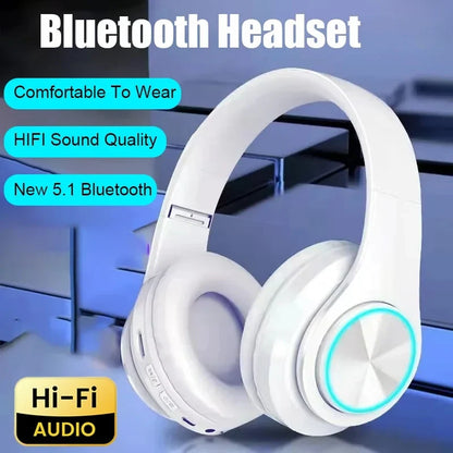 B39 Wireless Bluetooth Headphones - Noise Cancelling Stereo Headset with Microphone for Gaming & Sport