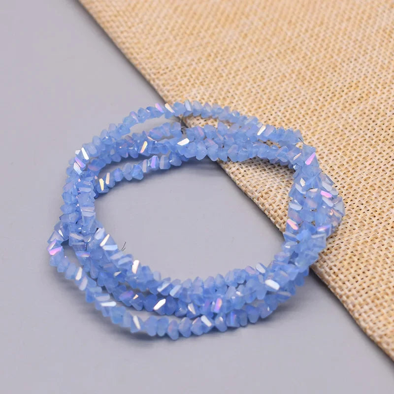 Yanqi Triangle Crystal Beads - 38 Colors 4mm Loose Glass Beads for DIY Jewelry Making Earrings Necklace Crafts