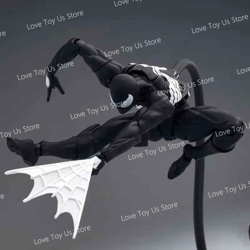 Original Mess Toys Spider Figure – Black Suit & Scarlet Spider Kaine Parker Action Figure