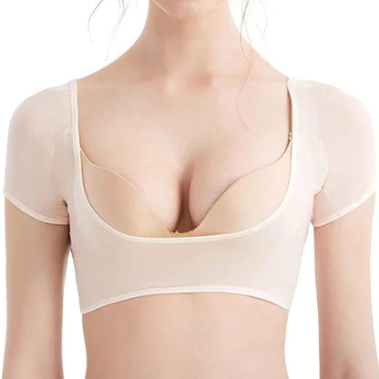 T-shirt Shape Sweat Pads - Washable Armpit Sweat Guards Shield Deodorant for Women Girls - Reusable Underarm Perfume Absorbent
