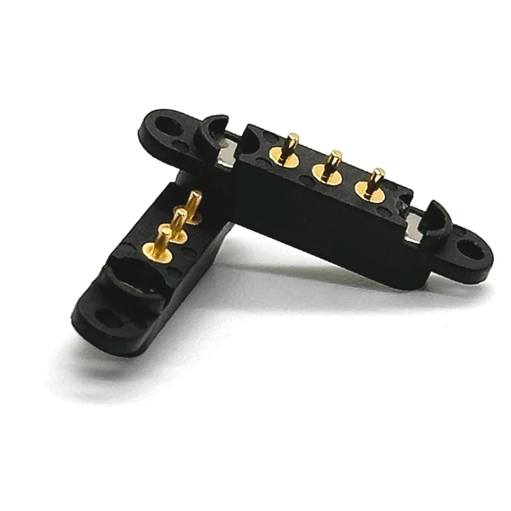 2A DC Magnetic Pogo Pin Connector - 2-5 Pin Spring Loaded Male Female Power Socket with 2.5/2.8mm Pitch