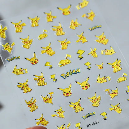 Cute Snoopy 5D Nail Stickers – Cartoon Anime Nail Art Decoration