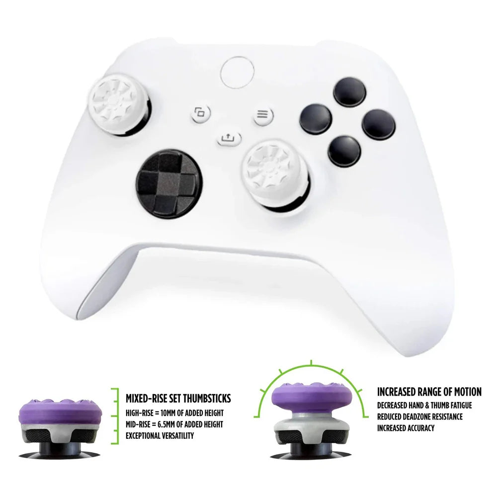 2PCS Xbox One & Series X/S Performance Thumb Grip Caps – Silicone Analog Stick Covers