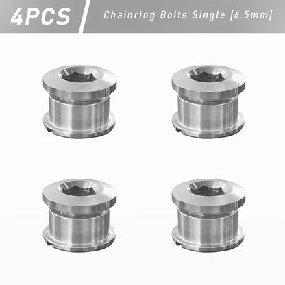 Titanium Alloy Chainring Bolts 4–5PCS MTB Road Bike Crank Screws Single & Double Chainring Hardware 6.5–10.5mm
