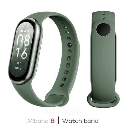 Waterproof Silicone Sport Strap for Xiaomi Mi Band 9/8/NFC – Replacement Smart Bracelet Accessory