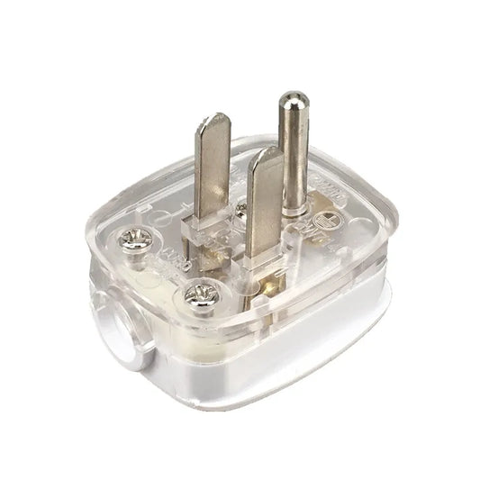 US American 3-Pin AC Power Plug - Rewireable Male Electrical Connector with Wire for Extension Cord Cable